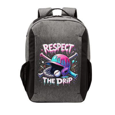 Respect The Drip Baseball Ice Cream Drip Vibes Squad Vector Backpack