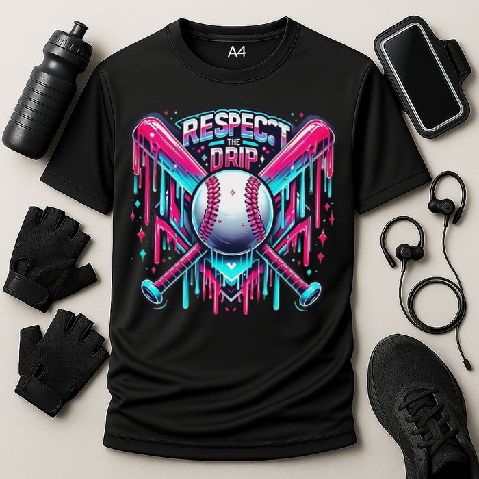 Respect The Drip Ice Cream Dripping Performance Shirt