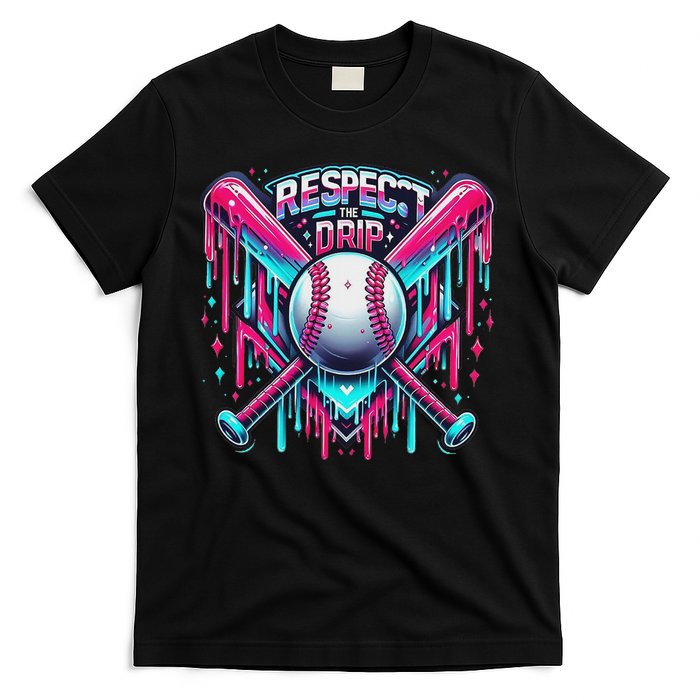 Respect The Drip Ice Cream Dripping T-Shirt