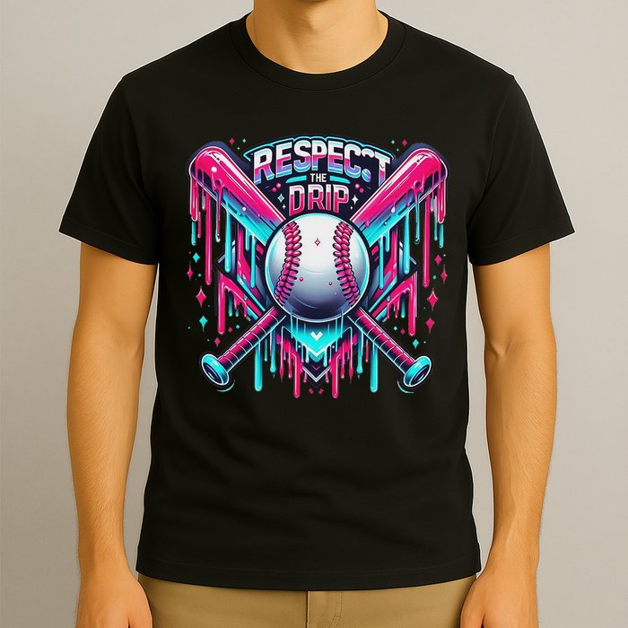 Respect The Drip Ice Cream Dripping T-Shirt