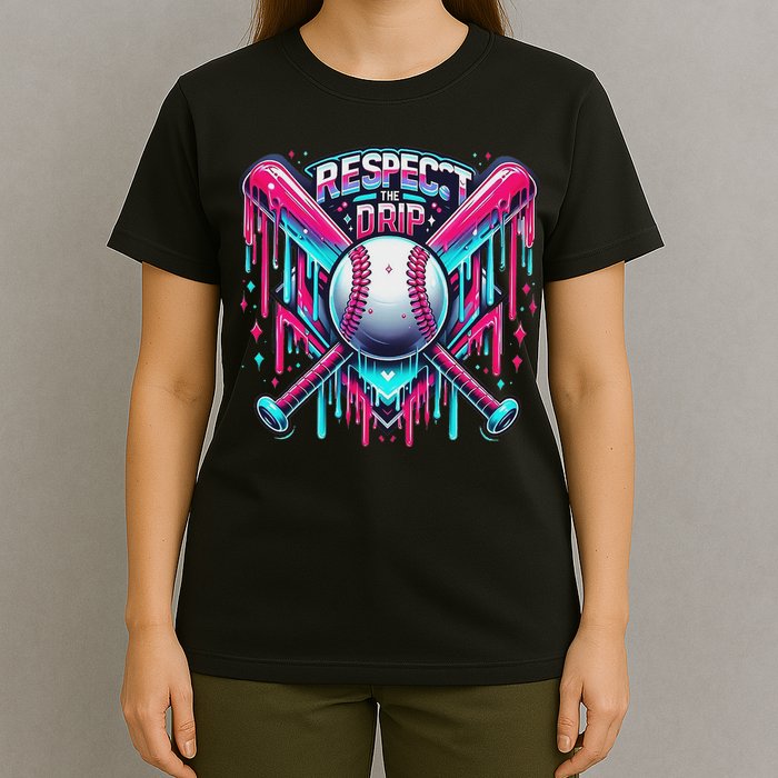 Respect The Drip Ice Cream Dripping T-Shirt