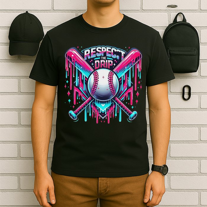 Respect The Drip Ice Cream Dripping T-Shirt