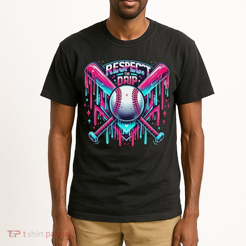 Respect The Drip Ice Cream Dripping Tall T-Shirt