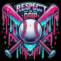 Respect The Drip Ice Cream Dripping 7-Panel Snapback Hat