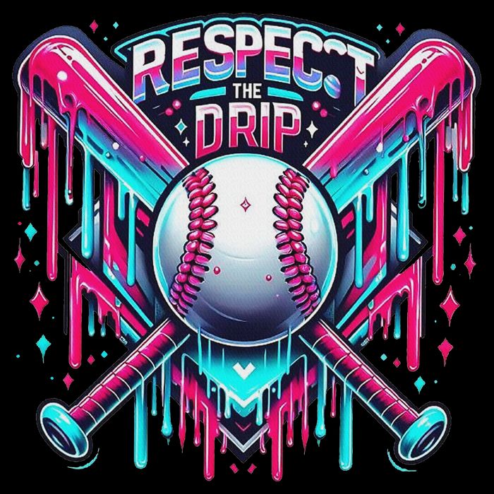 Respect The Drip Ice Cream Dripping 7-Panel Snapback Hat