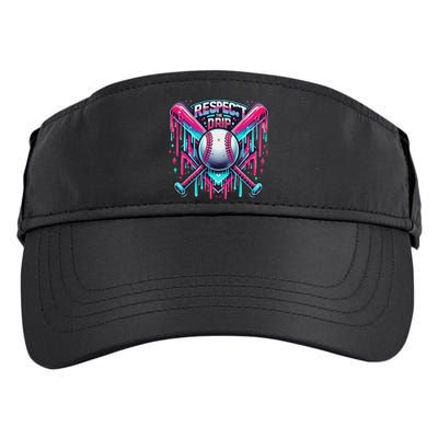 Respect The Drip Ice Cream Dripping Adult Drive Performance Visor