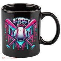 Respect The Drip Ice Cream Dripping 11oz C Handle Ceramic Mug
