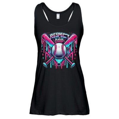 Respect The Drip Ice Cream Dripping Ladies Essential Flowy Tank