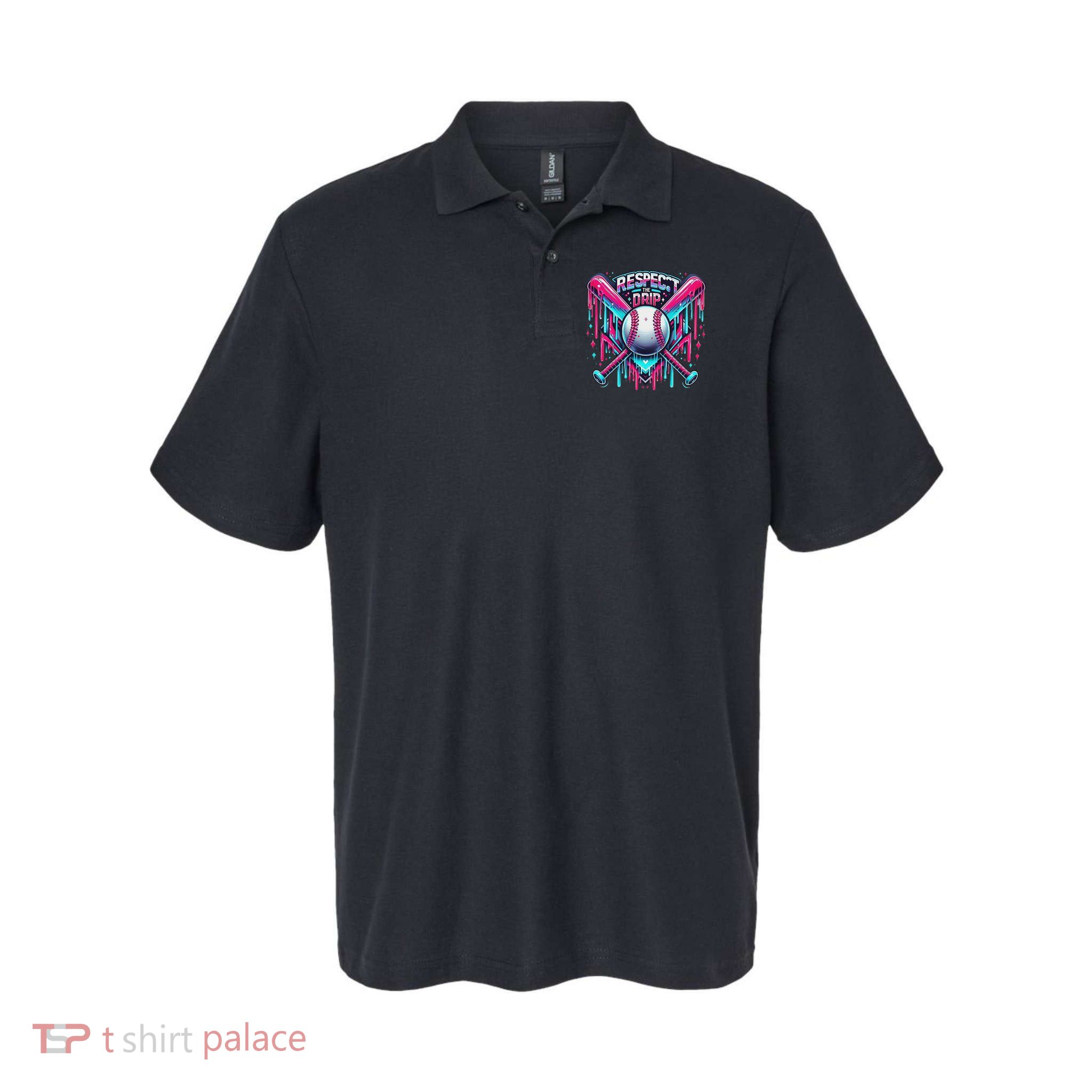 Respect The Drip Ice Cream Dripping Polo