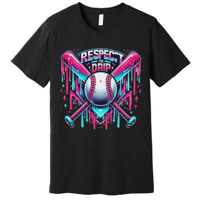 Respect The Drip Ice Cream Dripping Premium T-Shirt