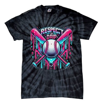 Respect The Drip Ice Cream Dripping Tie-Dye T-Shirt