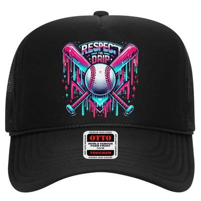 Respect The Drip Ice Cream Dripping Trucker Hat