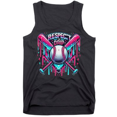 Respect The Drip Ice Cream Dripping Tank Top