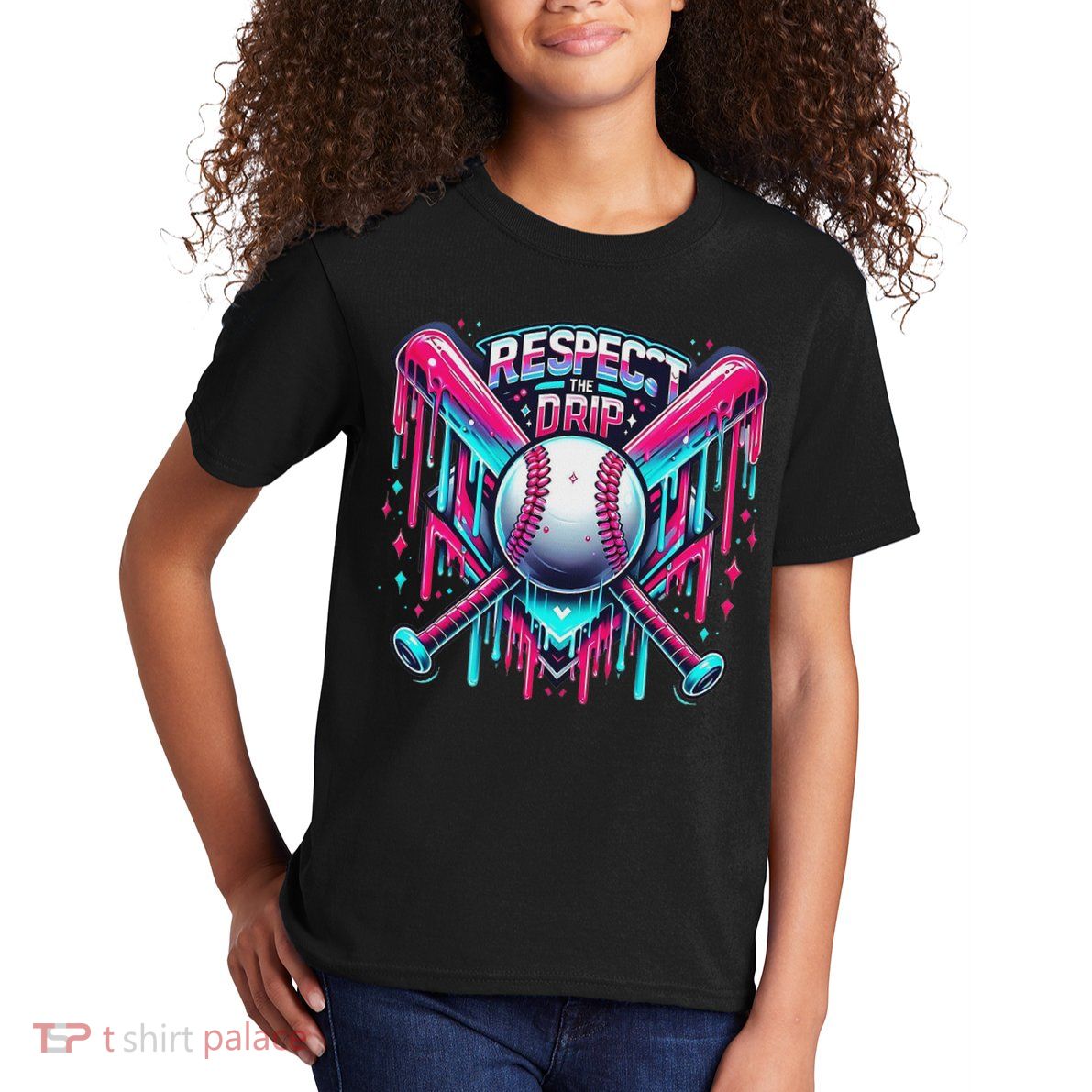 Respect The Drip Ice Cream Dripping Kids T-Shirt