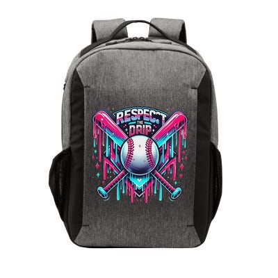Respect The Drip Ice Cream Dripping Vector Backpack