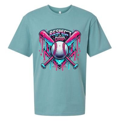 Respect The Drip Ice Cream Dripping Sueded Cloud Jersey T-Shirt