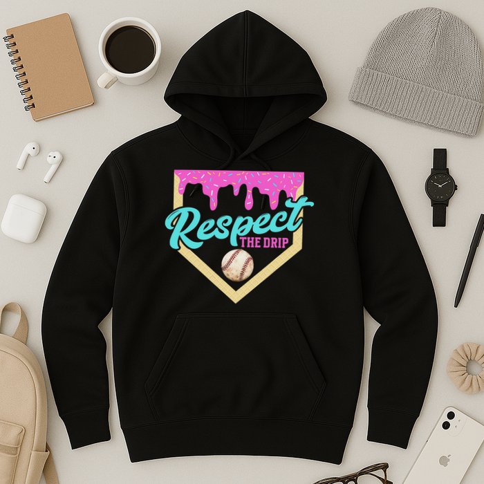 Respect The Drip Ice Cream Dripping Hoodie