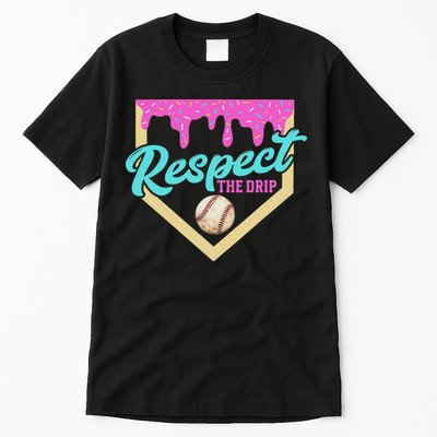 Respect The Drip Ice Cream Dripping Tall T-Shirt