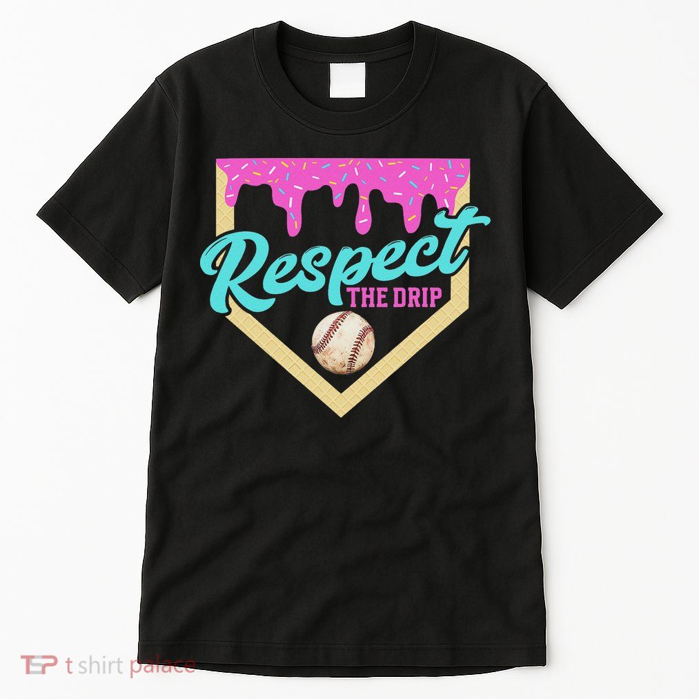 Respect The Drip Ice Cream Dripping Tall T-Shirt