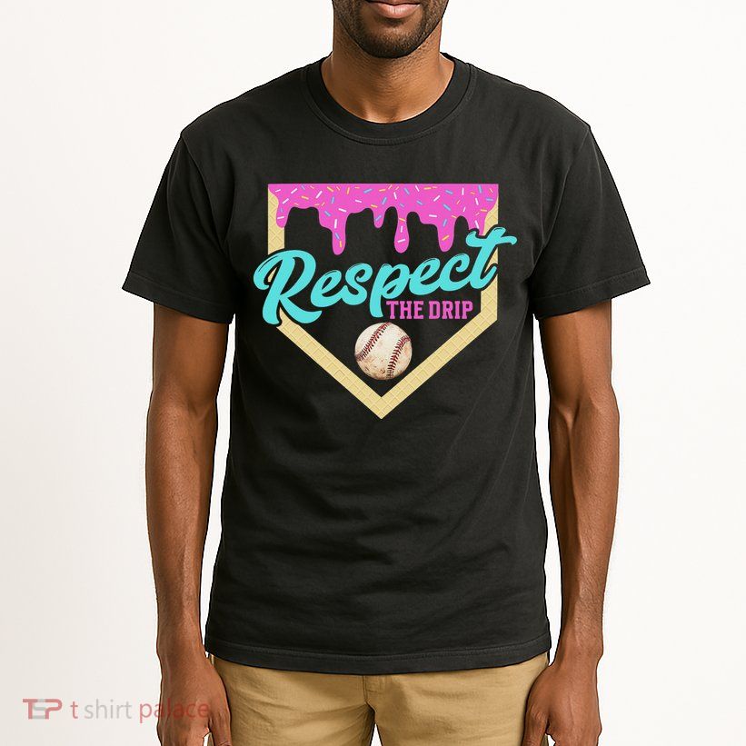 Respect The Drip Ice Cream Dripping Tall T-Shirt