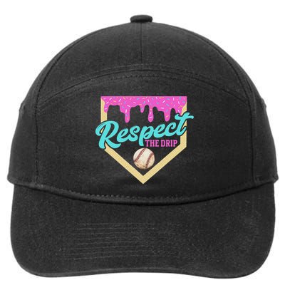 Respect The Drip Ice Cream Dripping 7-Panel Snapback Hat