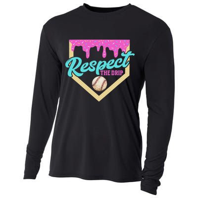 Respect The Drip Ice Cream Dripping Cooling Performance Long Sleeve Crew