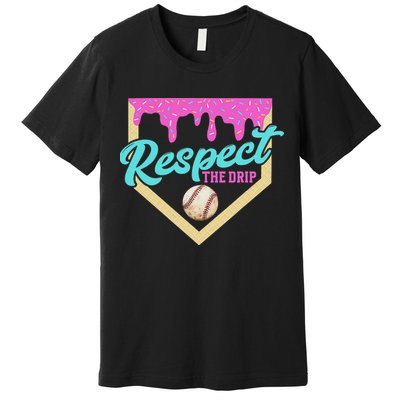Respect The Drip Ice Cream Dripping Premium T-Shirt
