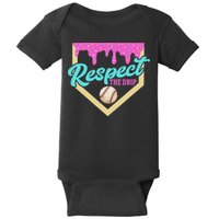 Respect The Drip Ice Cream Dripping Baby Bodysuit