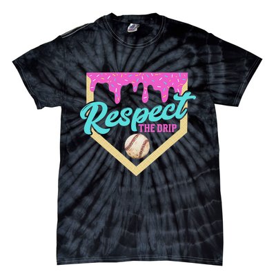 Respect The Drip Ice Cream Dripping Tie-Dye T-Shirt