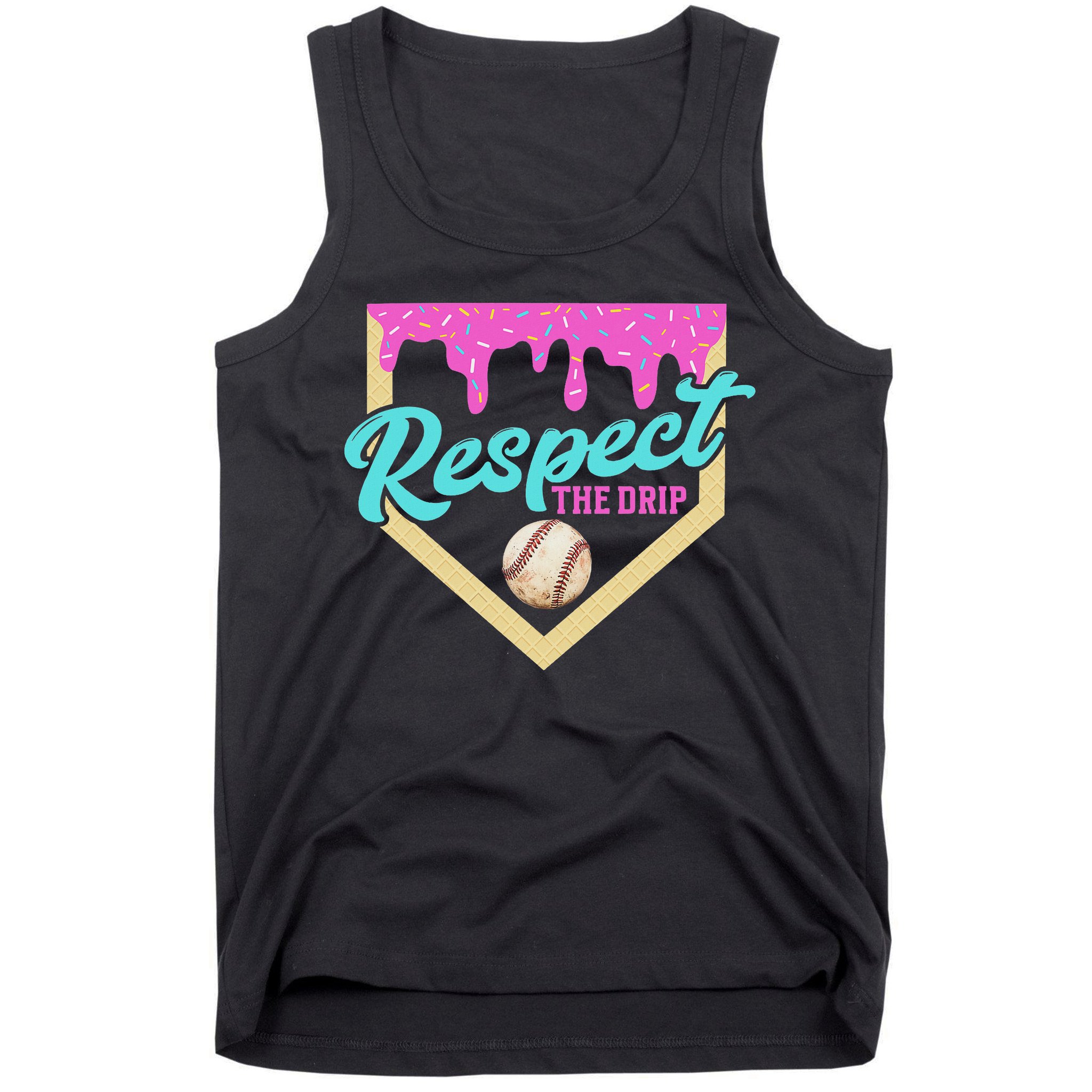 Respect The Drip Ice Cream Dripping Tank Top