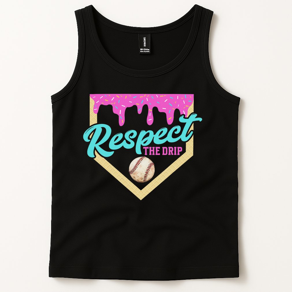 Respect The Drip Ice Cream Dripping Tank Top