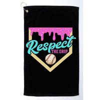 Respect The Drip Ice Cream Dripping Golf Towel