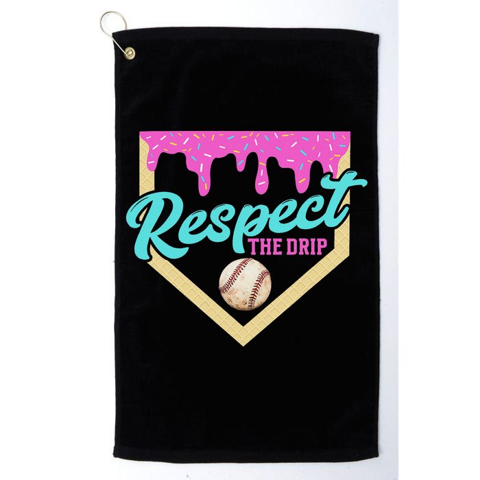 Respect The Drip Ice Cream Dripping Golf Towel