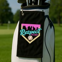 Respect The Drip Ice Cream Dripping Golf Towel