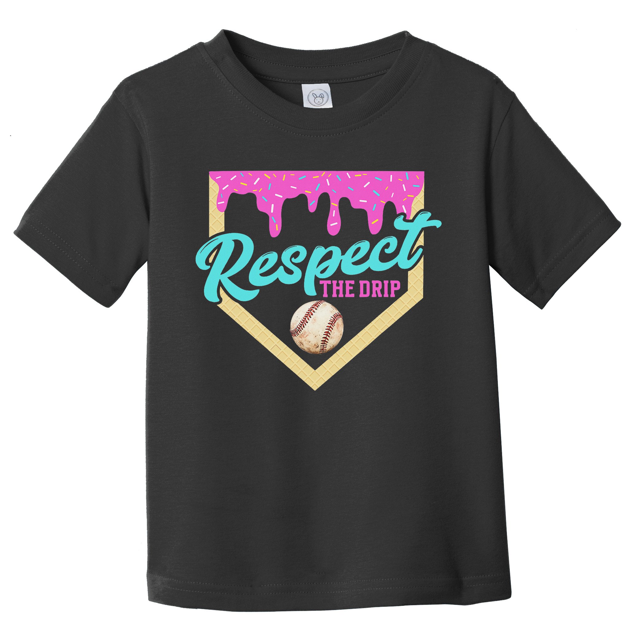 Respect The Drip Ice Cream Dripping Toddler T-Shirt