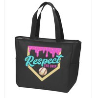 Respect The Drip Ice Cream Dripping Zip Tote Bag