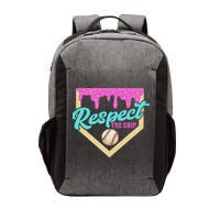Respect The Drip Ice Cream Dripping Vector Backpack