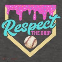 Respect The Drip Ice Cream Dripping Vector Backpack