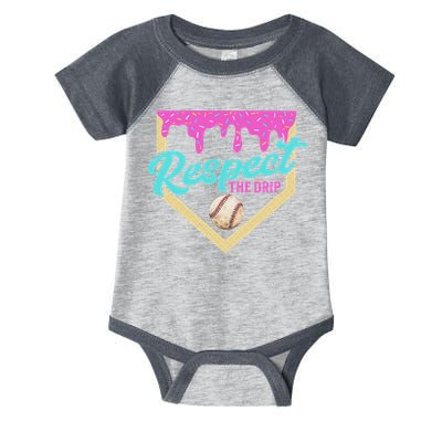 Respect The Drip Ice Cream Dripping Infant Baby Jersey Bodysuit