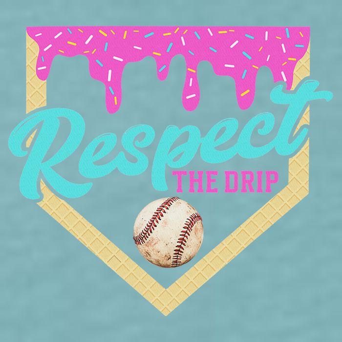 Respect The Drip Ice Cream Dripping Sueded Cloud Jersey T-Shirt