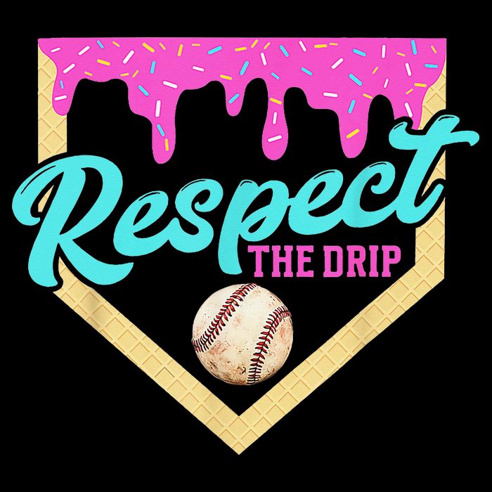 Respect The Drip Baseball Home Plate Ice Cream Dripping Impact Tech Backpack