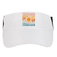 Retro Teacher Daisy Colorful Elementary School Teacher Adult Drive Performance Visor