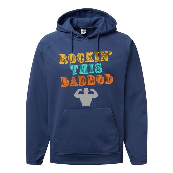 Rockin This Dad Bod Performance Fleece Hoodie