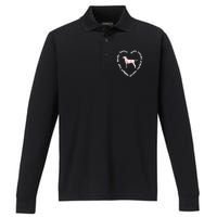 Rat Terrier Dog Heart Rat Terrier Mom Rat Terrier Dad Long Sleeve Performance Long Sleeve Polo