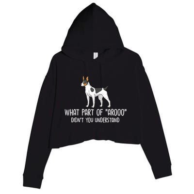 Rat Terrier Dog Puppies Owner Lover Crop Fleece Hoodie