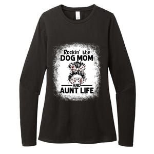 Rockin' The Dog Mom And Aunt Life Funny Dog Lover Dog Mom Gift Womens CVC Long Sleeve Shirt