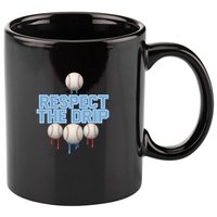 Respect The Drip Baseball Ice 11oz C Handle Ceramic Mug