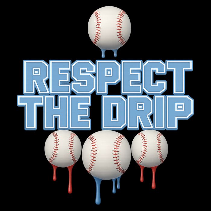 Respect The Drip Baseball Ice Cropped Pullover Crew