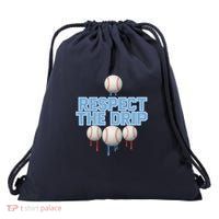Respect The Drip Baseball Ice Drawstring Bag