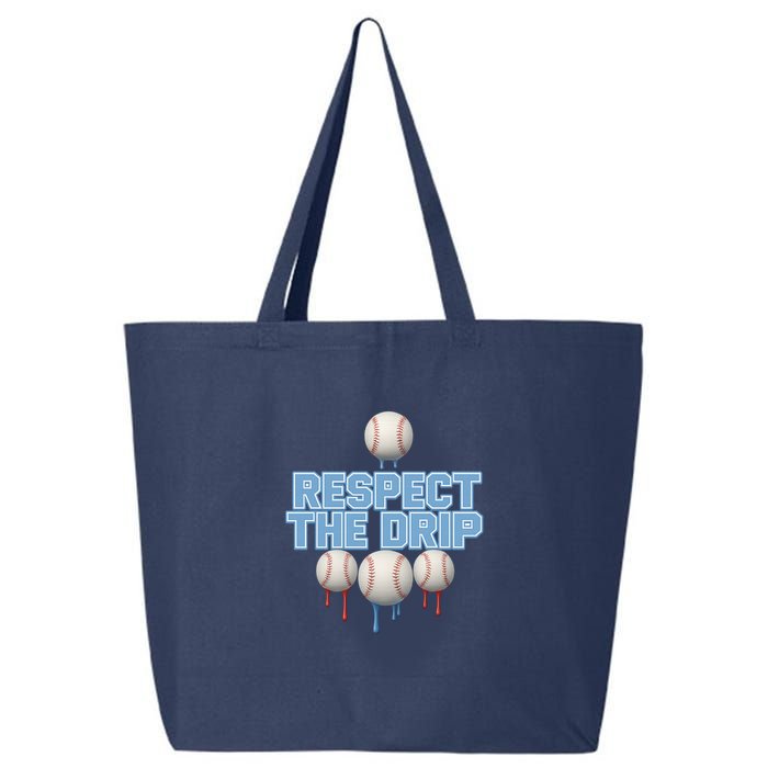 Respect The Drip Baseball Ice 25L Jumbo Tote